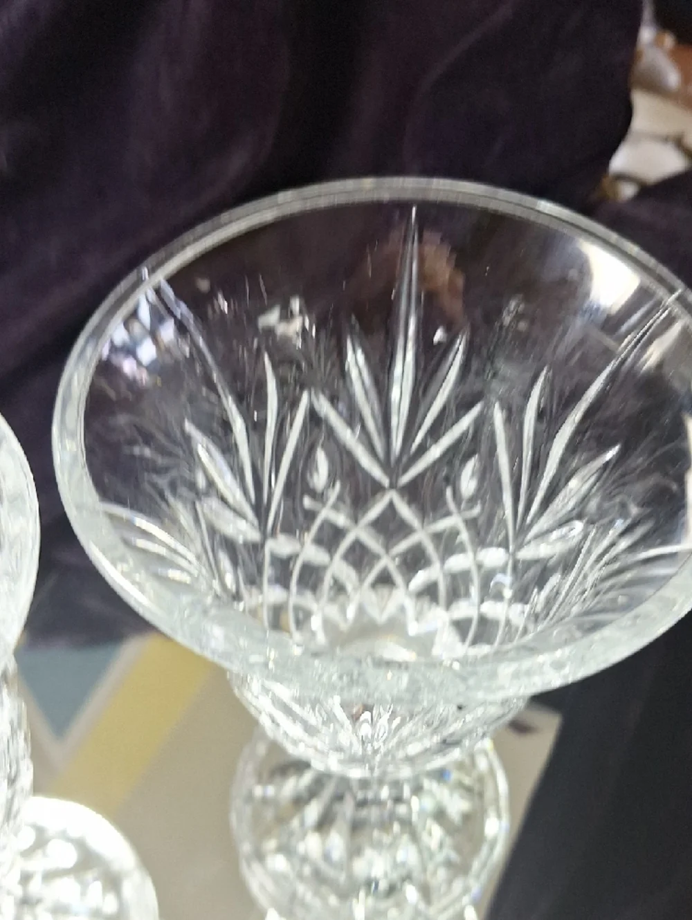 Godinger Clear Cut-Pattern Goblets - Set of 2